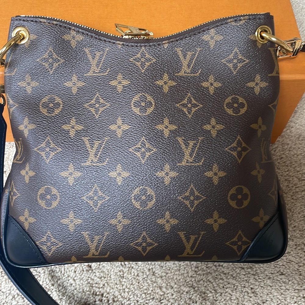 Louis Vuitton Monogram Canvas Crossbody Bag in Brown and Black - Picture 10 of 14